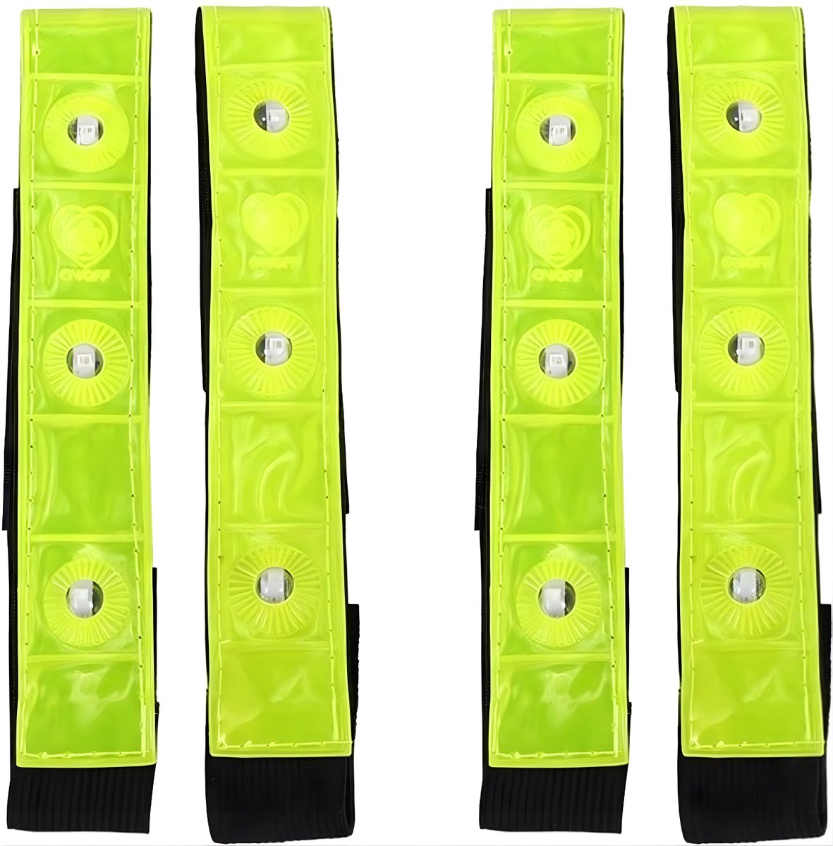 Valero Reflecterende LED-Verlichting Armband – 1 Stuk Veiligheidsband voor Hardlopen, Fietsen & Wandelen – Lichtgevende Trail Running Light