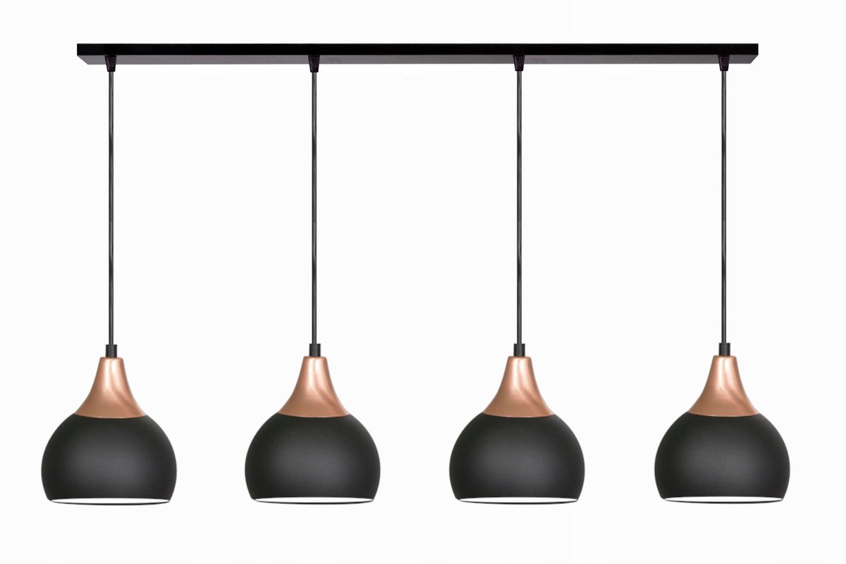 Moderne hanglamp PRETTY 2-201L Zwart Metaal E27