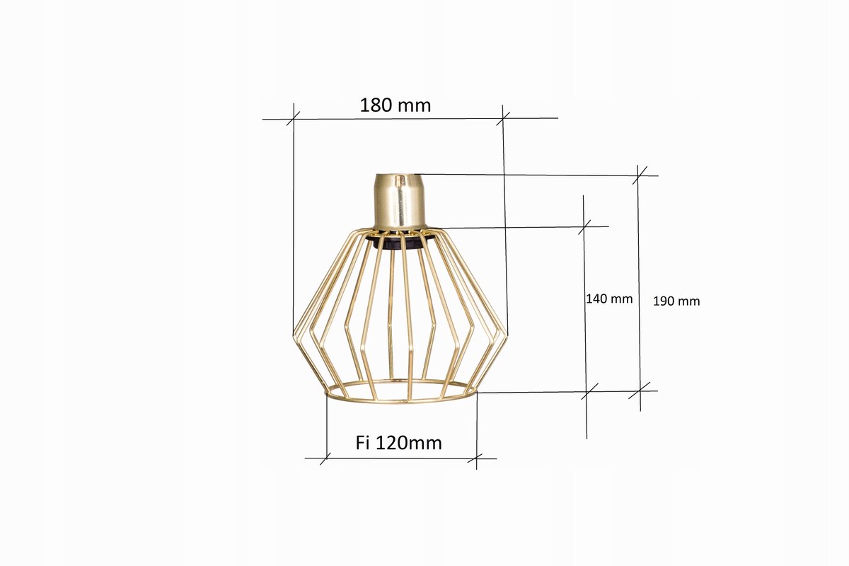 Gouden Diamant Hanglamp - Markos 112PZZ