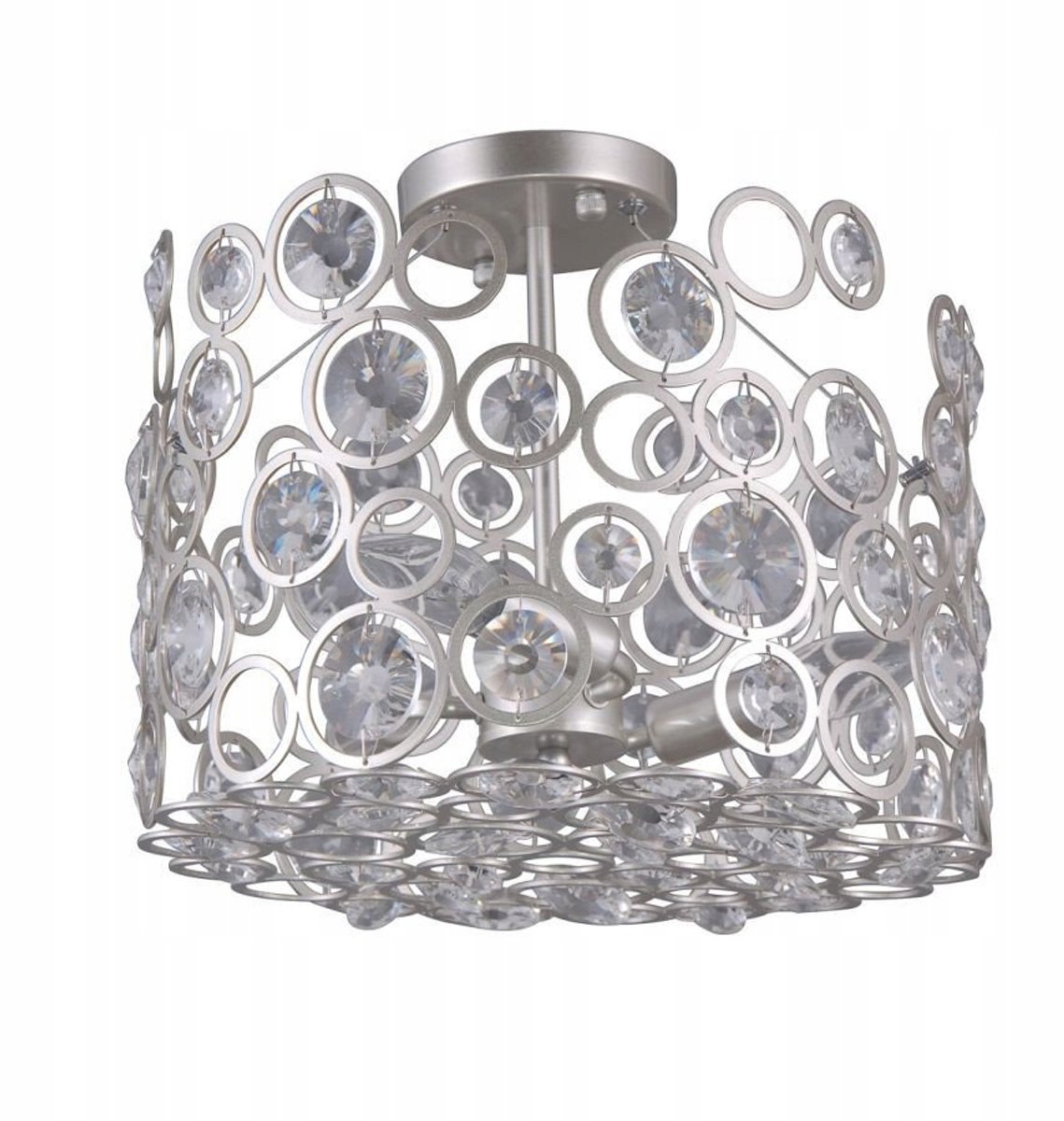 Italux Nardo Hanglamp PNPL-33064-3-CH.S - 3xE14, Staal, Kristal, Zilver
