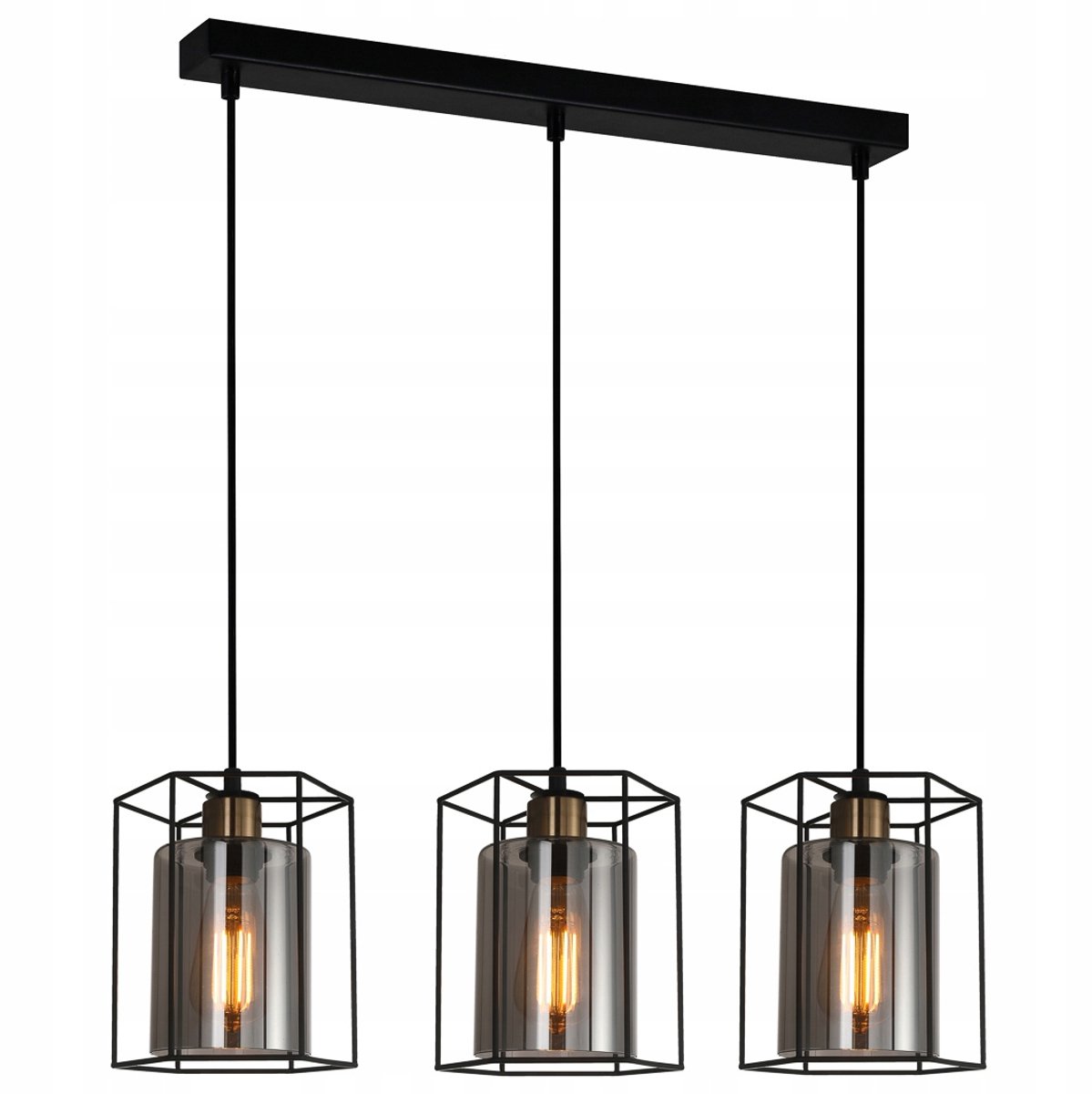 Zwarte Draad Hanglamp Kalla 3L EN 40W - Stillvolvo & Modern