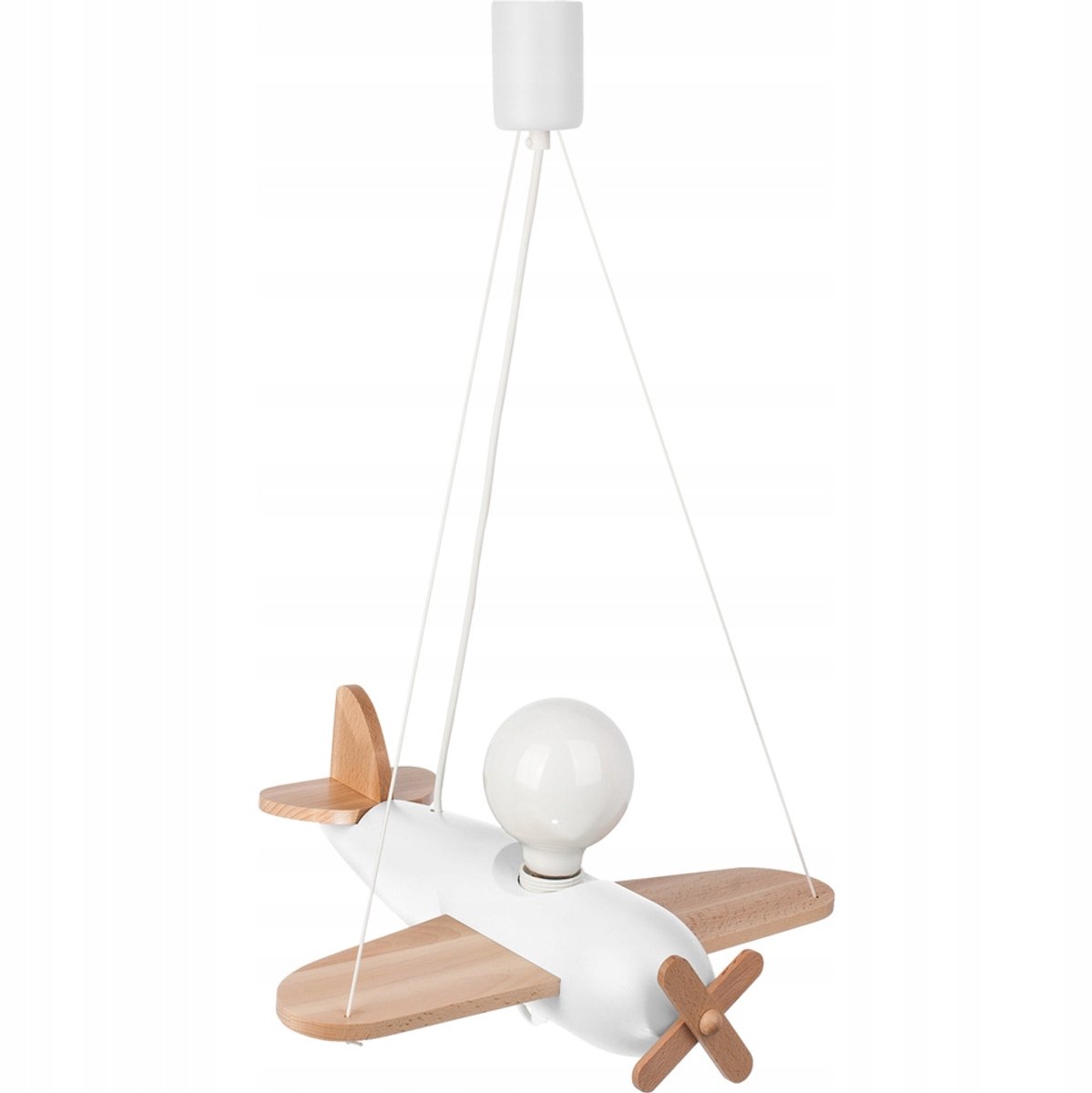 Clipper Plafondlamp E27 Wit Hout-Kunststof 42cm