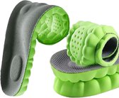 Nieuwe inlegzolen voor mannen en vrouwen - Upgrade Memory Foam inlegzolen - met ondersteuning van de voetboog en dempend comfort - 2 stuks(27.5cm groente 44)