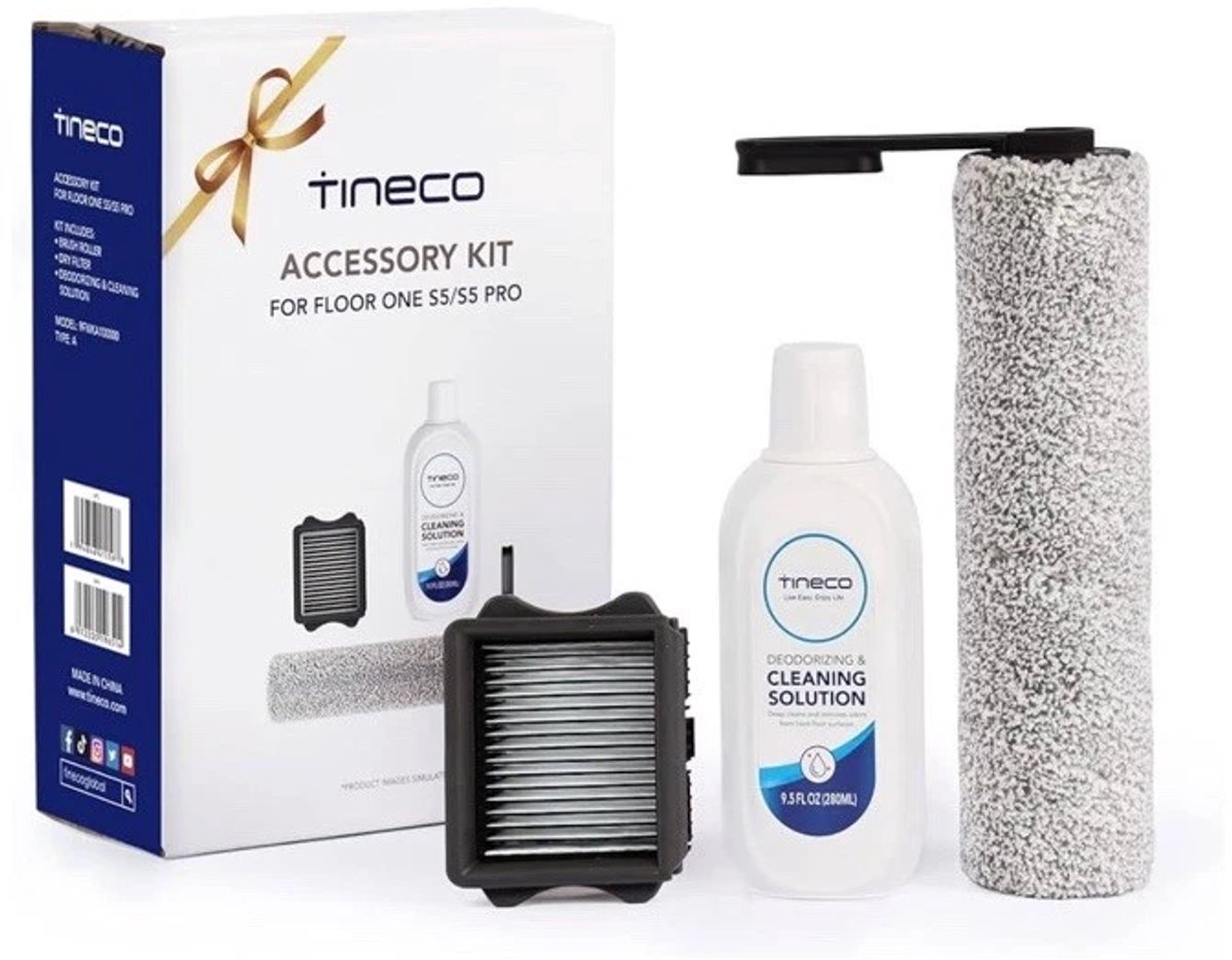Tineco - Accessoire set (1x borstel, 1x filter + 1x Reinigingsmiddel) - Floor One S5 Extreme