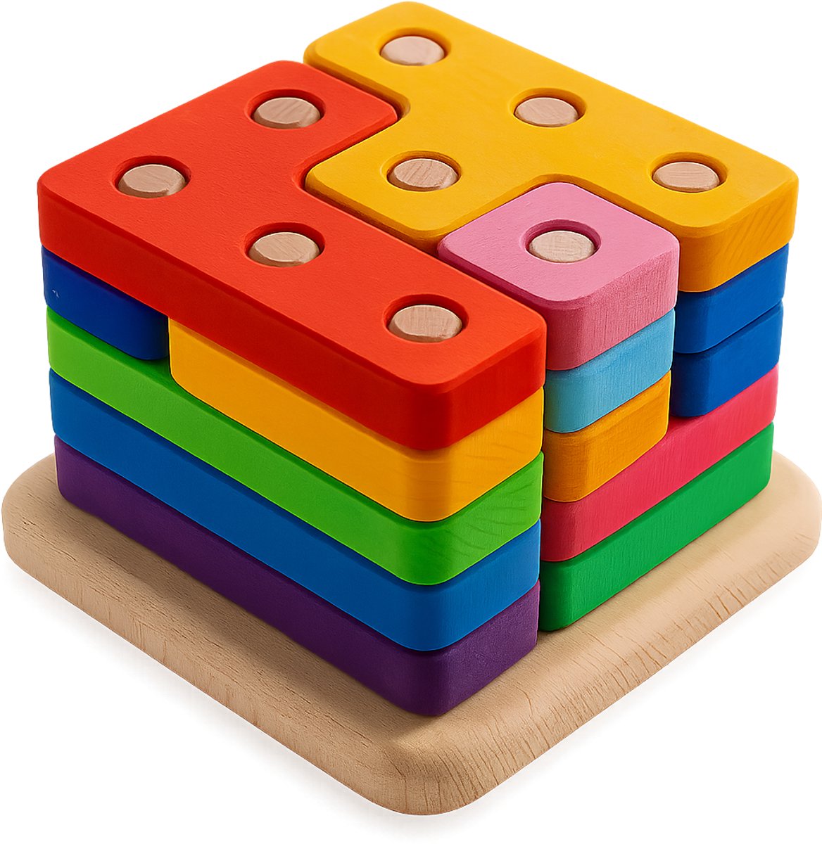 Tetris Houten spel, speelgoed, kinderspellen, houten