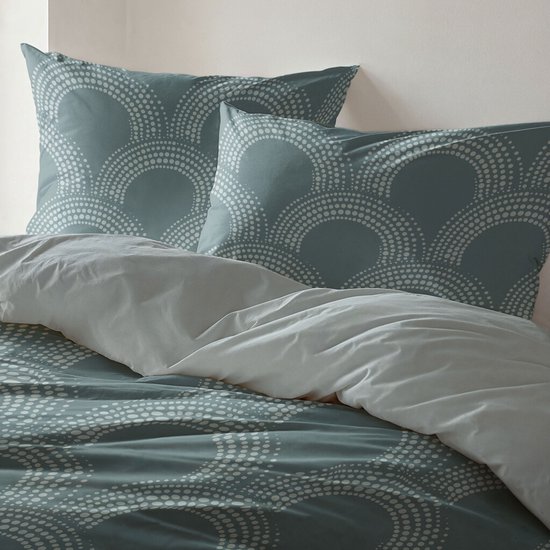 Byrklund Dekbedovertrek Curved Space - 200x220 - 100% Polyester - Groen van Byrklund — afbeelding 4