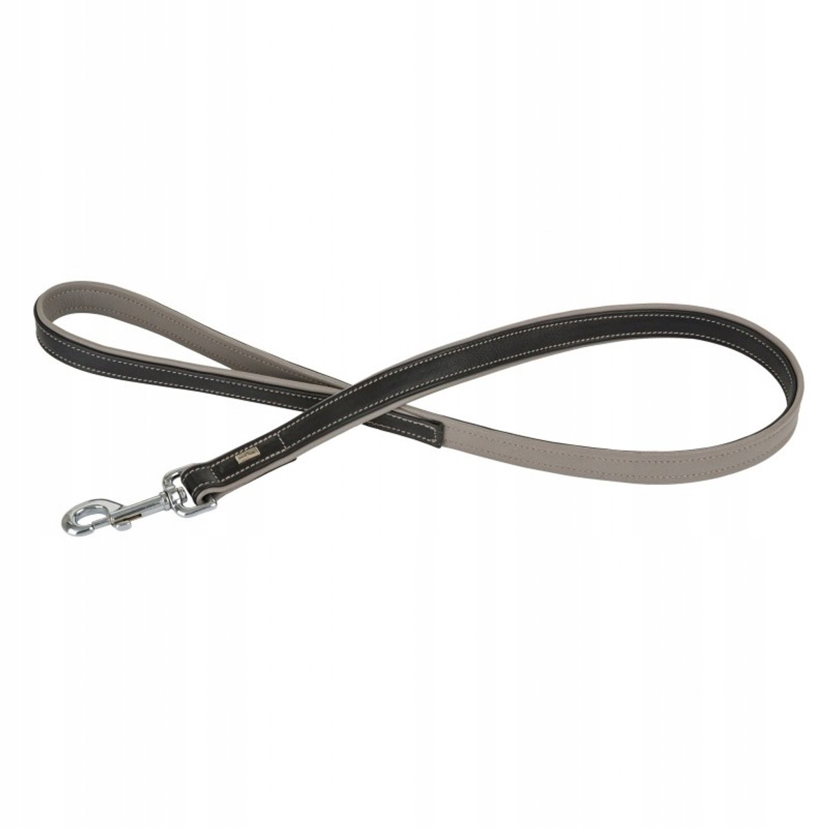 Barry King Leren Hondenhalsband Zwart/Grijs 20mm x 100cm