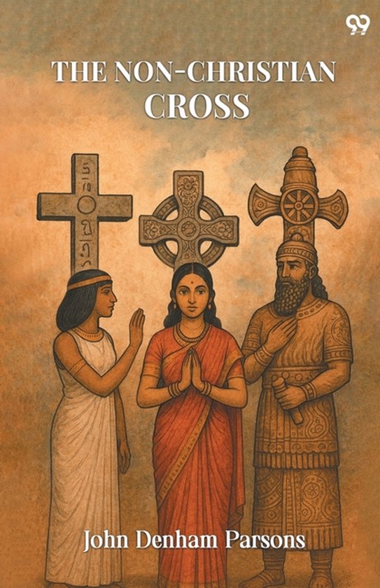 Couverture de livre avec le texte 'THE NON-CHRISTIAN CROSS' et trois personnages devant différentes croix.