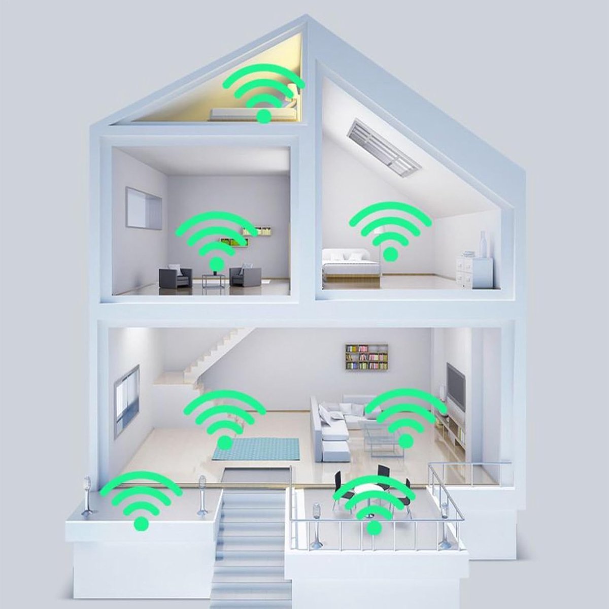 YANGJ UG WiFi Repeater 1200 Mbps Super WiFi Booster - afbeelding 3
