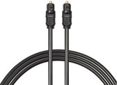 DrPhone Digitale Optische Audio Toslink Kabel - Digital Optical Kabel - 1 Meter - Verguld SPDIF voor o.a Dolby Digital Receiver / TV / Sound Bar/ GameConsoles/ Blu-ray /DVD /Amplif