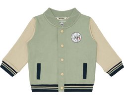 Ajax-baseball jacket groen beige peuter