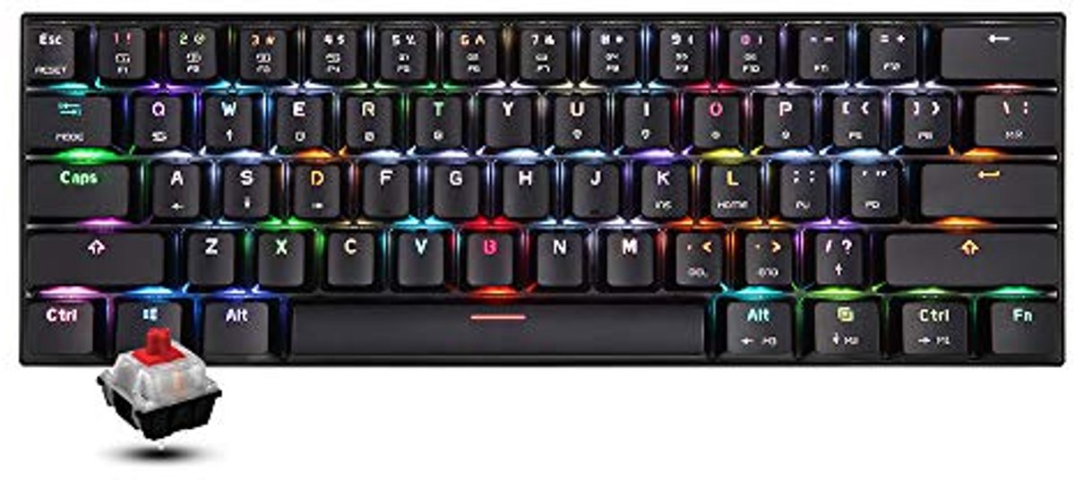 Mechanisch Toetsenbord 61 Toetsen met RGB Verlichting en Bluetooth Dual Mode