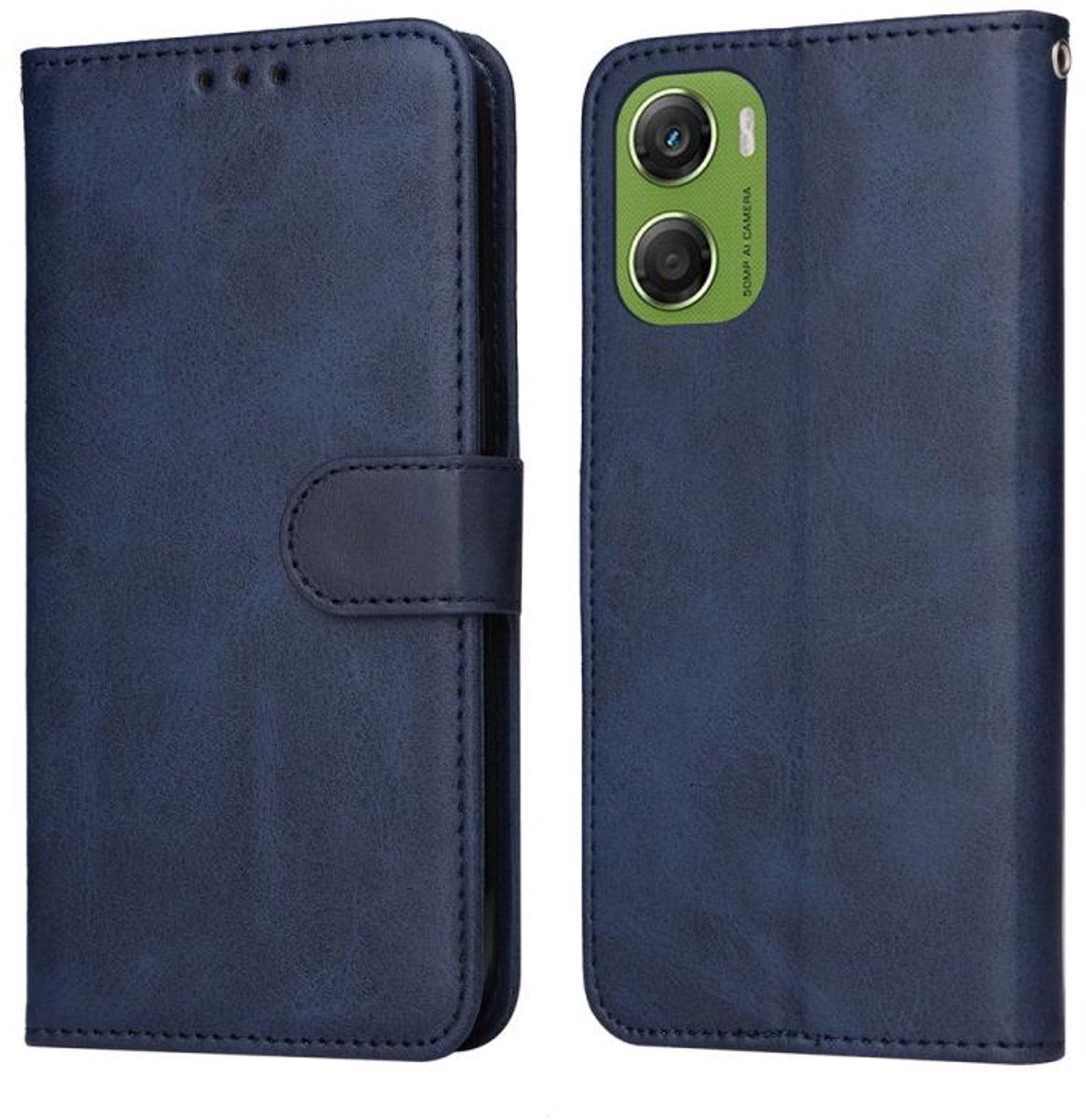 Telestore - hoesje geschikt voor Motorola Moto G06 - blauw agenda book case hoesje