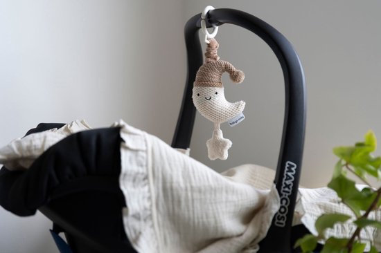 Baby's Only - Doudou Heaven - Peluche bebe - Attache pour tétine - Doudou attache tétine - Pour fille et garçon - Clay/Warm Linen