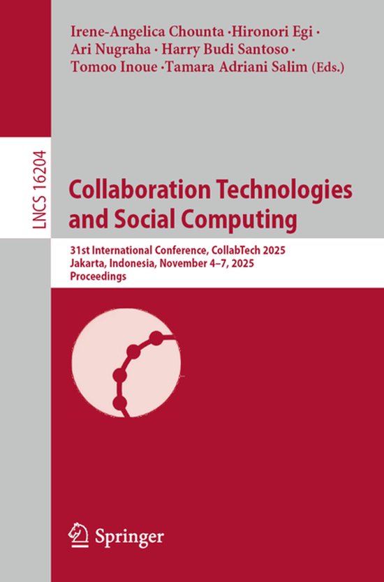 Lecture Notes in Computer Science16204- Collaboration Techno ... - cover
