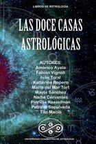 Boekomslag 'Las Doce Casas Astrológicas' met astrologische symbolen en sterrenhemel.