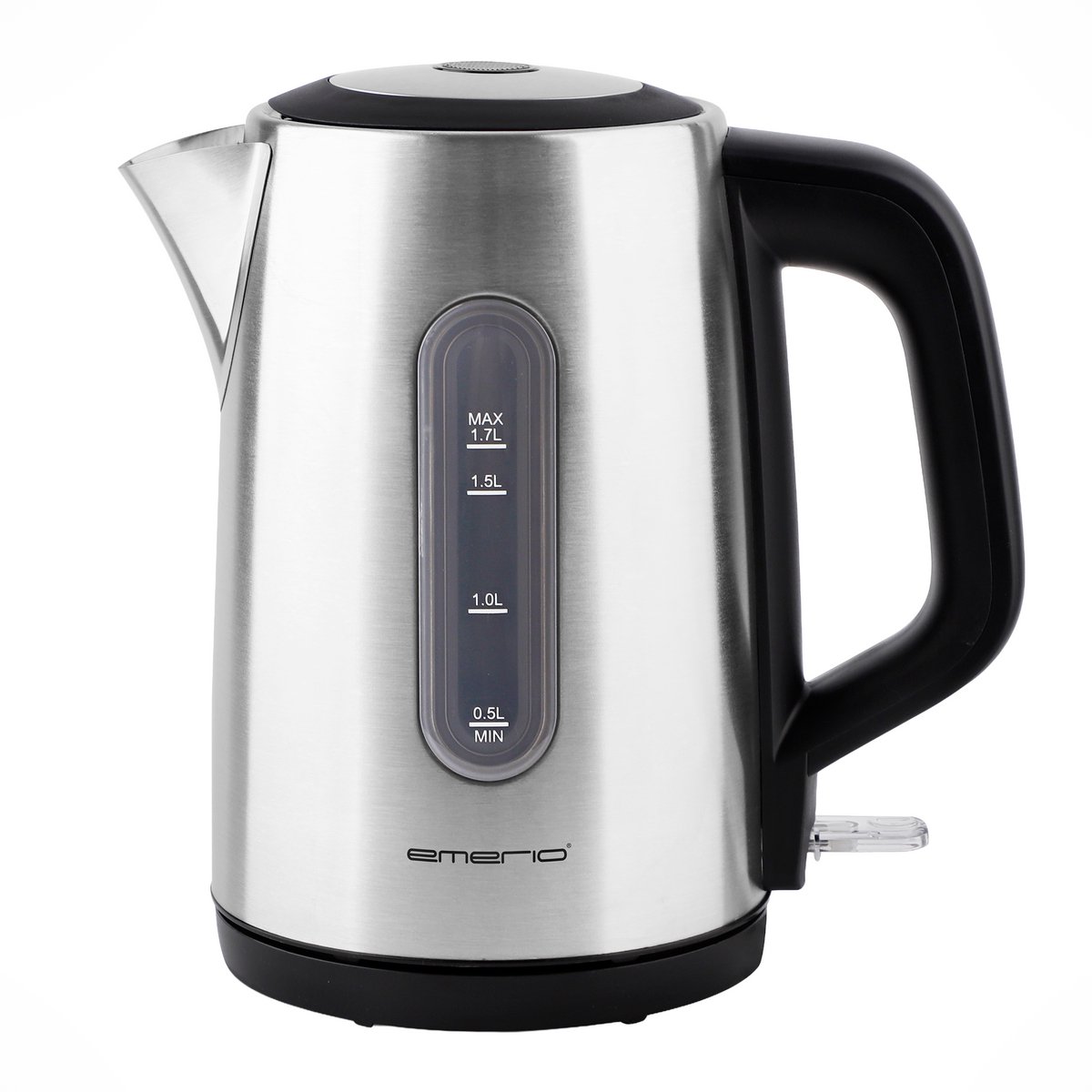 Emerio Waterkoker 3000W - 1.7L - Water niveau indicator - Verborgen verwarmingselement - Automatische uitschakeling - 360 graden snoerloos design - WK-133040