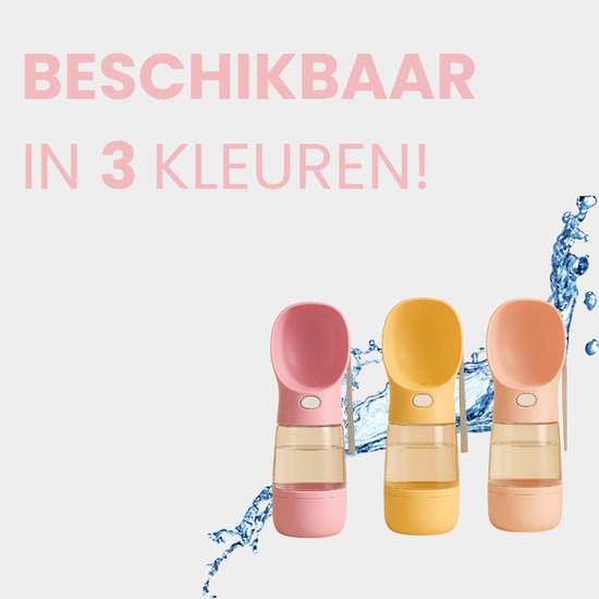 Bouteille d'eau et gamelle pour chien 2 en 1 - 600 ml - Bouteille d'eau pour chien - Anti-fuite - Gamelle pour chien - Mangeoires pour chat - Bouteille d'eau pour Chiens - Bouteille d'eau pour Chiens - Bouteille d'eau pour chien en Bébé en route