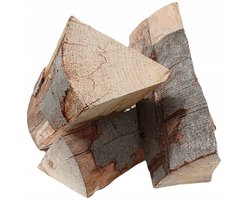 Elzen haardhout 15 kg / 25cm Blokken – Droog & direct te gebruiken | Snel aan, schoon brandend en met aangename geur | Perfect voor haard, kachel of vuurkorf I Uit duurzaam EU teelt