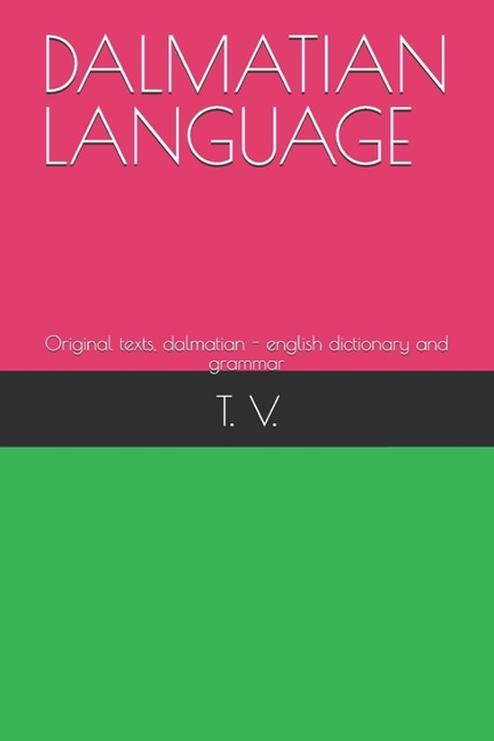 Dalmatian Language Books- Dalmatian Language - cover
