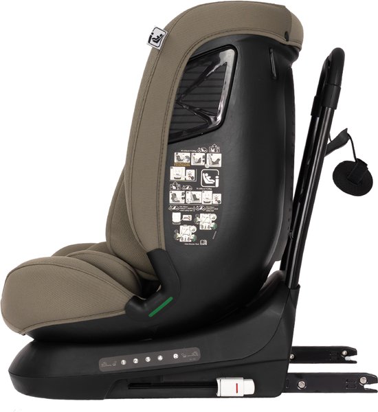Novi Nathan V2 Premium Autostoel - I-Size - Dark Taupe - 360 graden draaibaar - 0-150 cm van Novi — afbeelding 5