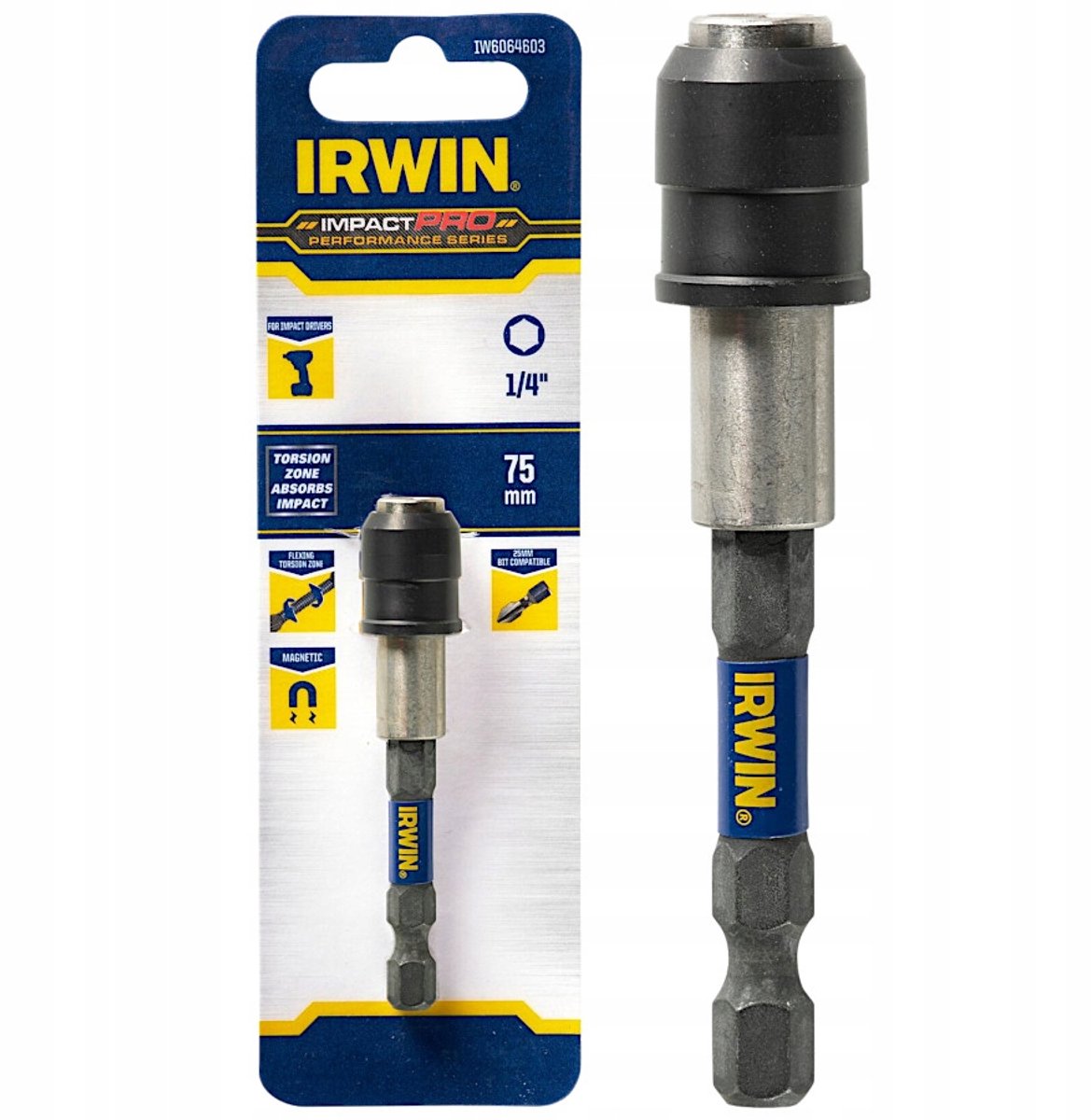 Irwin IW6064603 Magnetic Impact Pro bitadapter 75 mm