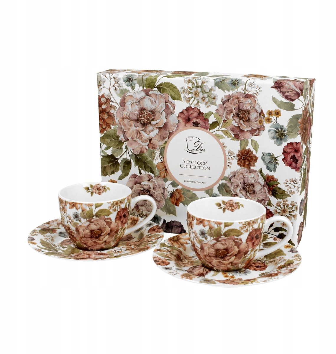 Espresso Kopjes Set 2 Stuks PASTELBLOEMEN - Porselein