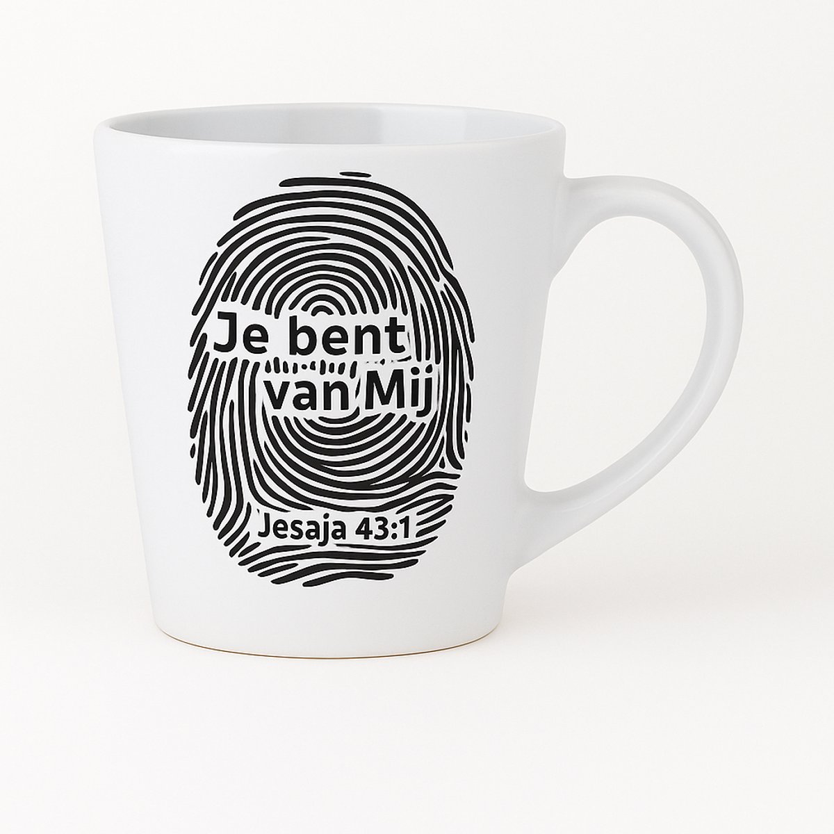 Bijbeltekst mok- Christelijke mok – Je bent van Mij – Jesaja 43:1 – Inspirerende mok – Bemoedigend cadeau – Koffiebeker – Wit Keramiek -Christelijke verjaardagscadeaus - geloofs cadeau - Christelijke mok - Bijbel cadeau -