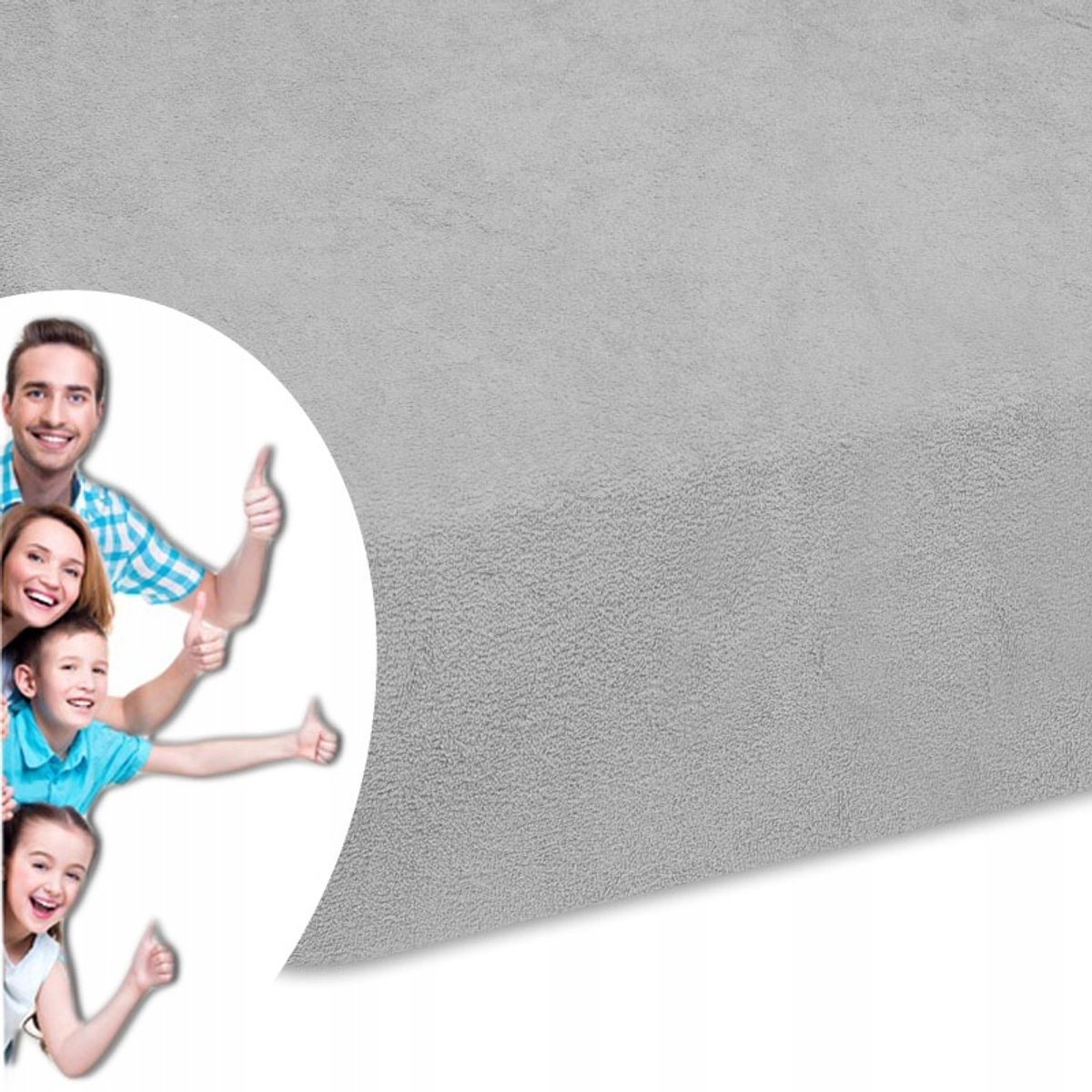 Fijne Frotte Hoeslaken met Elastiek 160x200 cm - Nederlands Product
