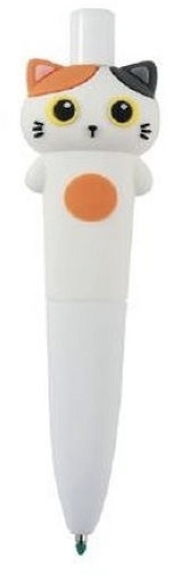 iTotal Pen Chunky “ORANGE CAT” Balpen Blauwe inkt. 3.0x2.5x12cm 22gr