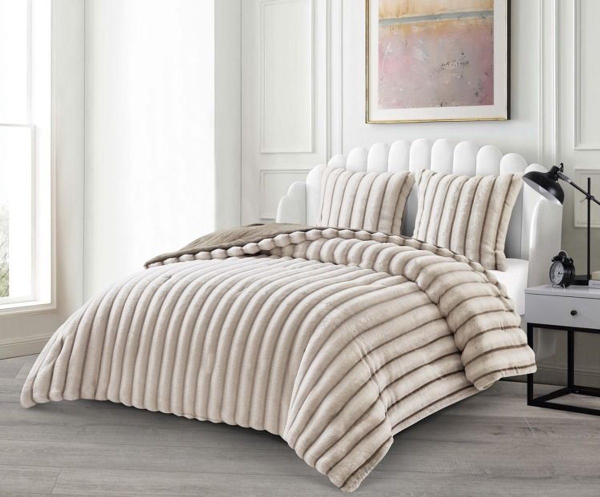 Lavella Peri Bedsprei Set 3-delig - Taupe - 250x235cm