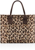 Reisenthel Daily Shopper Business Werktas - Shopper - Laptopvak 17" - 14 L - Leo Macchiato Bruin