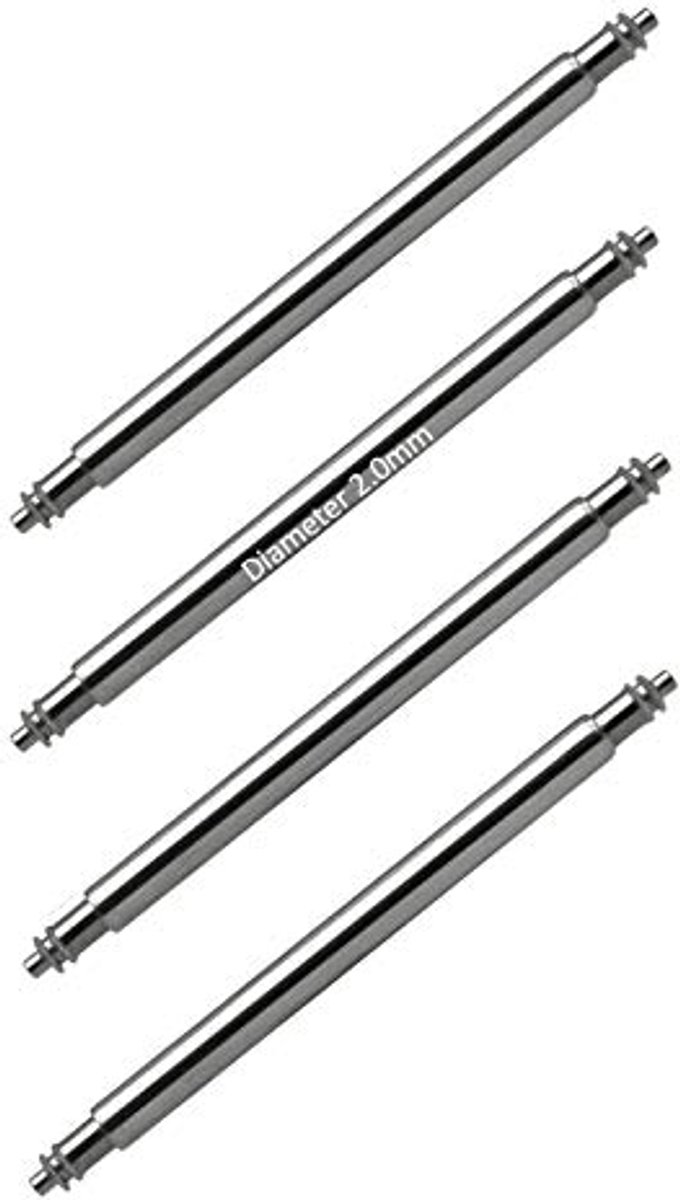 Premium Horlogebandjes Veerveren 18mm tot 24mm Ø 2mm - Roestvrij staal 316L - Ideaal voor Scubaduiken