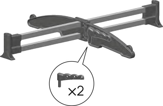Tomado - Droogtoren Ciclone Vario - 38 meter drooglengte - Inklapbaar - Aluminium en Metaal - Met kledinghangershaken - 5 jaar garantie - Zilvergrijs
