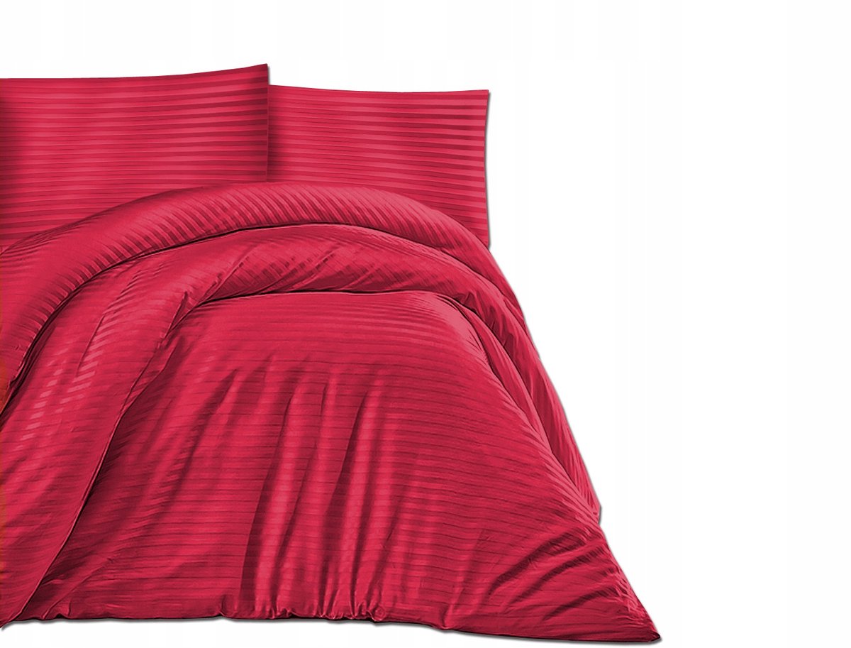 Luxe Katoen Satijn Beddengoed Set 140x200cm Rood