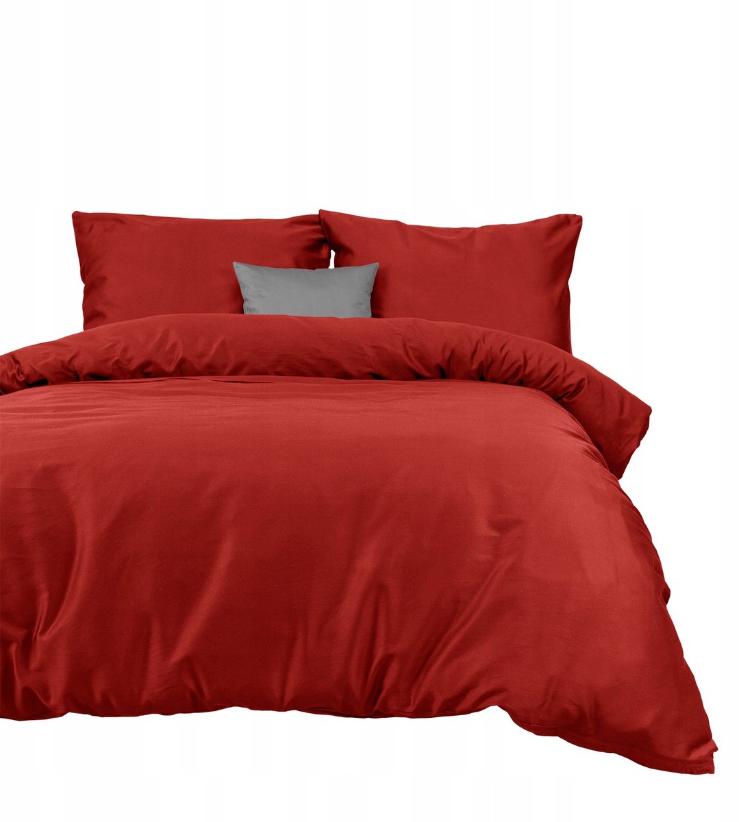 Satine katoenen beddengoed set 140x200 cm - Rood
