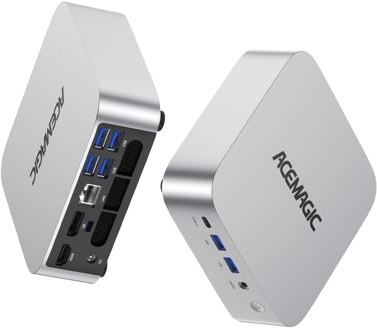 Image of ACEMAGIC M1 Mini PC met AMD Ryzen 7 6800H (8C/16T, tot 4. 7Ghz),32GB DDR5 512GB M.2 SSD | Windows 11 Pro| AMD Radeon 680M | 4K Triple Display |Type-C | WiFi6 | BT5.2