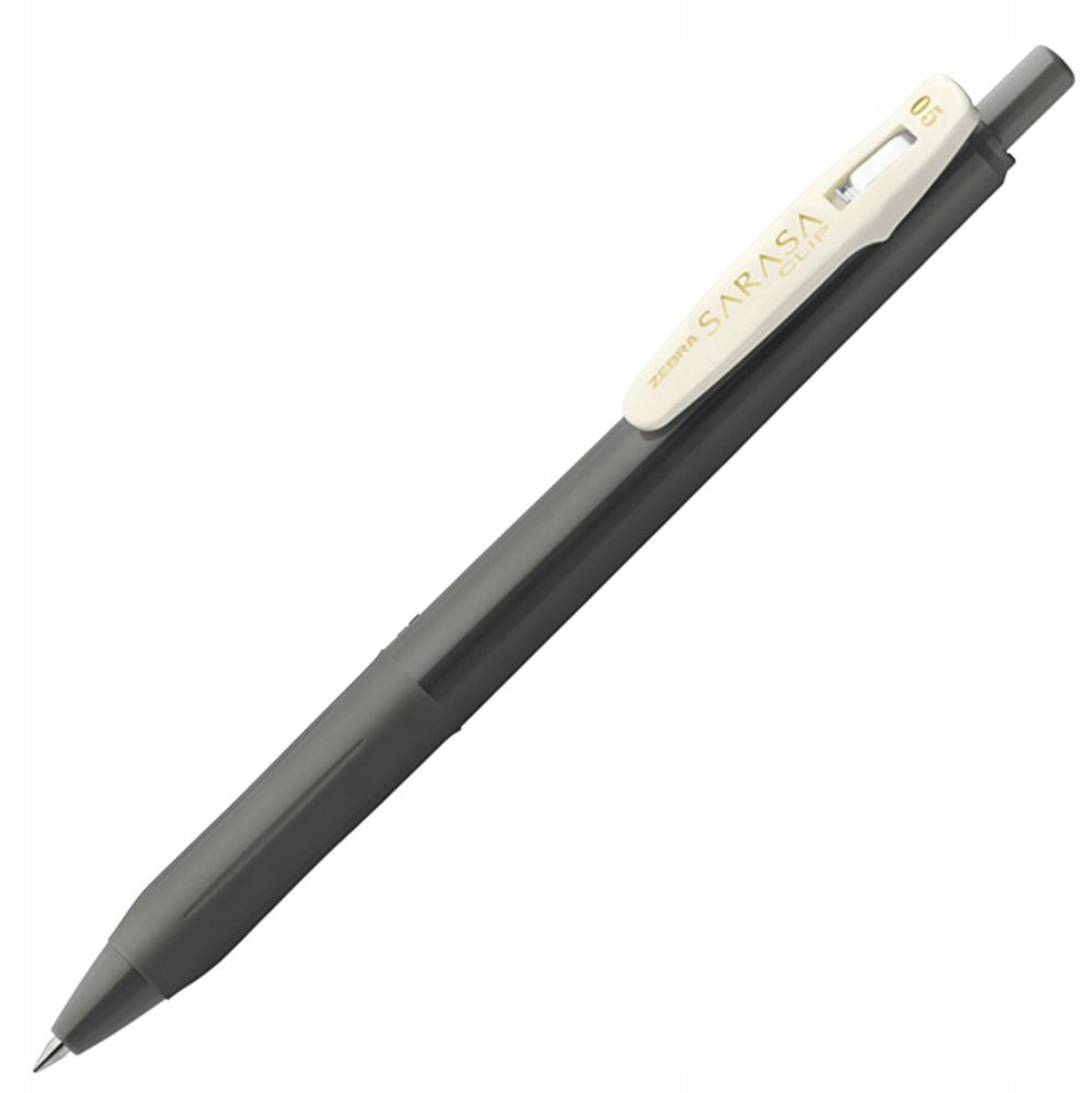 Zebra Sarasa Clip Vintage Gelpen - Donkergrijs, 0,5 mm