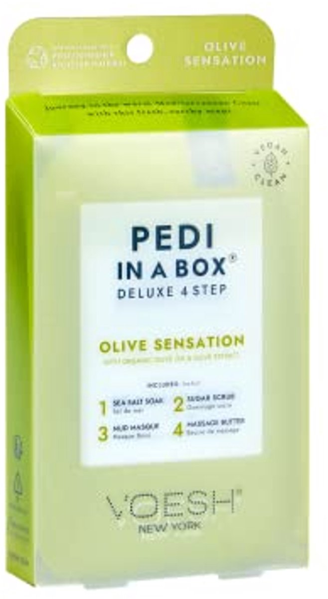 Deluxe Pedi in Box Olive - Voetverzorging Set voor Thuis