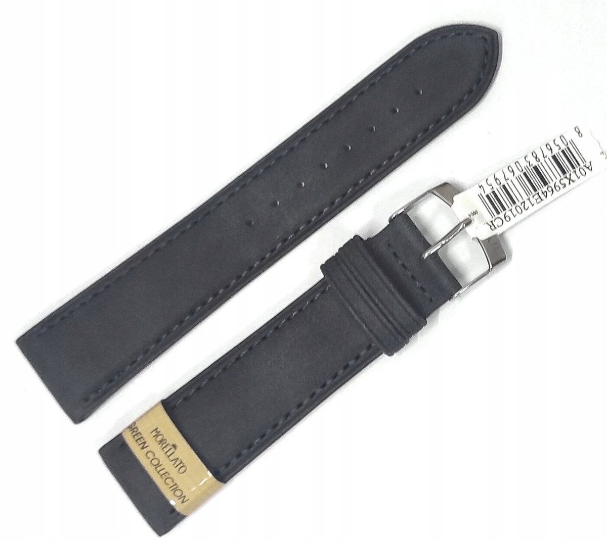 Morellato Timo Nubuck veganistisch lederen horlogeband 22 mm zwart