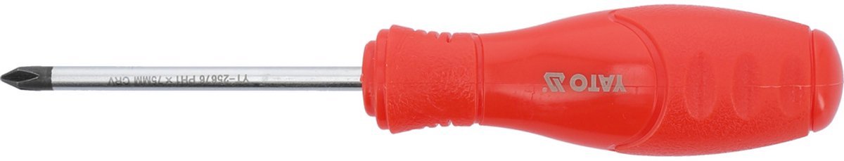 Yato Kruiskopschroevendraaier PH1 x 75mm - Magnetische Punt