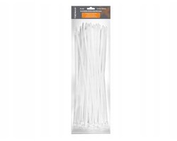 Tecmaxx kabelbinders Wit 9mm x 450mm - 50 stuks