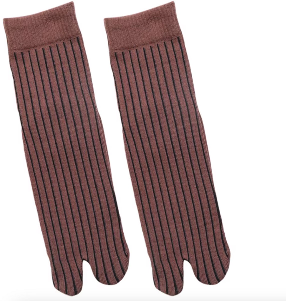 Hiden - Japanse Sokken - Tabi sokken - Teen sokken - Maat One size - Bruin