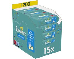 Pampers Fresh Clean Babydoekjes 15 Verpakkingen = 1200 Doekjes