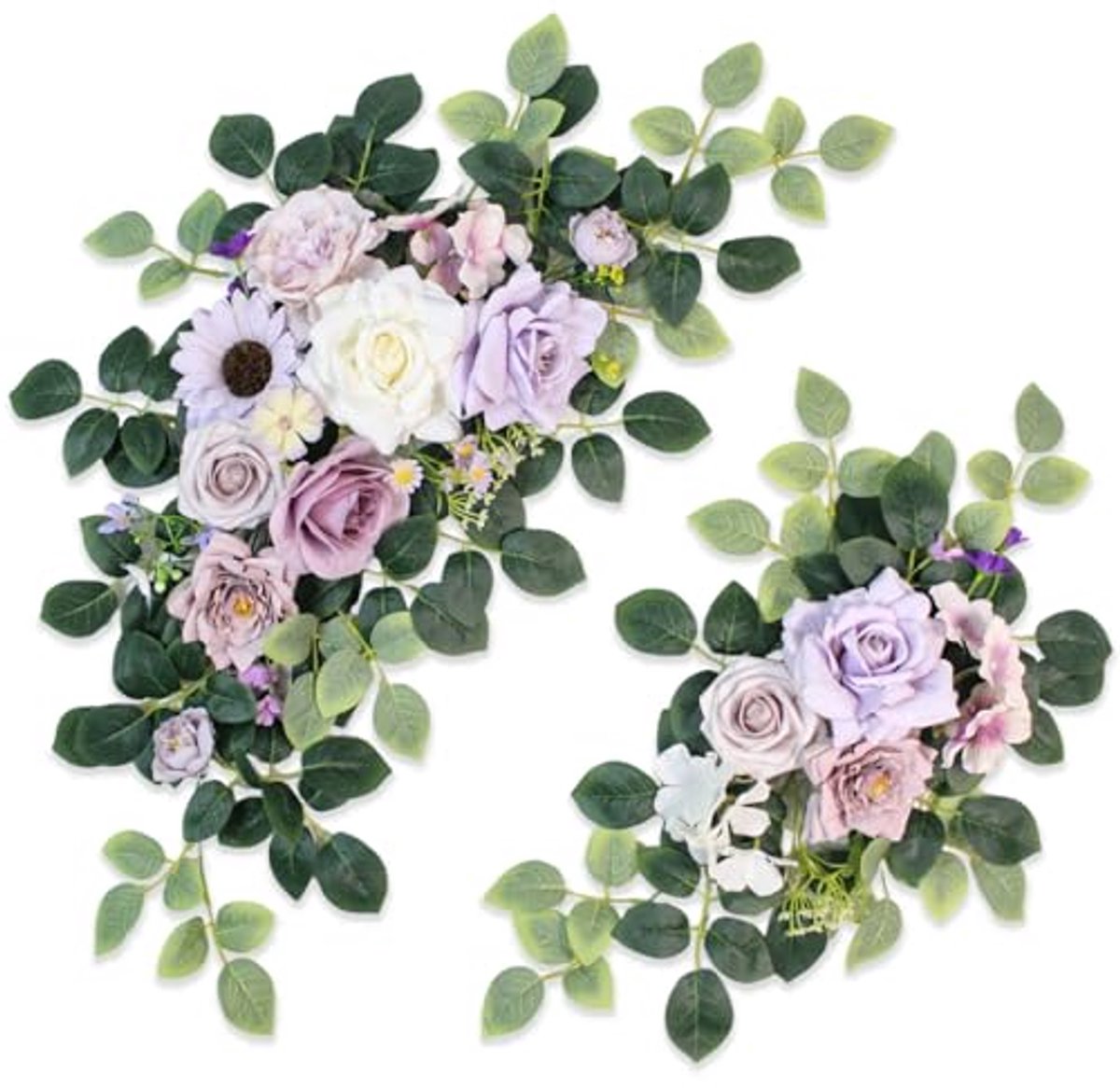 Set van 2 Kunstbloemen voor Bruiloftdecoratie - Blauweregen Hangende Bloemen voor Huwelijk