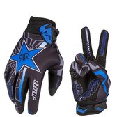 BMX handschoenen - Cross-Handschoenen - Fietshandschoenen MTB - Handschoenen - Ademende Nylon Blauw - Maat M