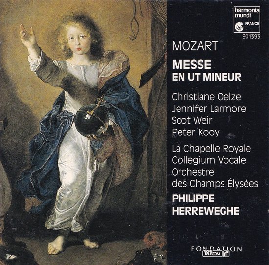 Messe En Ut Mineur - Wolfgang Amadeus Mozart - Christiane Oelze, Jennifer Larmore (sopraan), Scot Weir (tenor), Peter Kooy (bas), Collegium Vocale, La Chapelle Royale en Orchestre des Champs Elysees o.l.v. Philippe Herreweghe