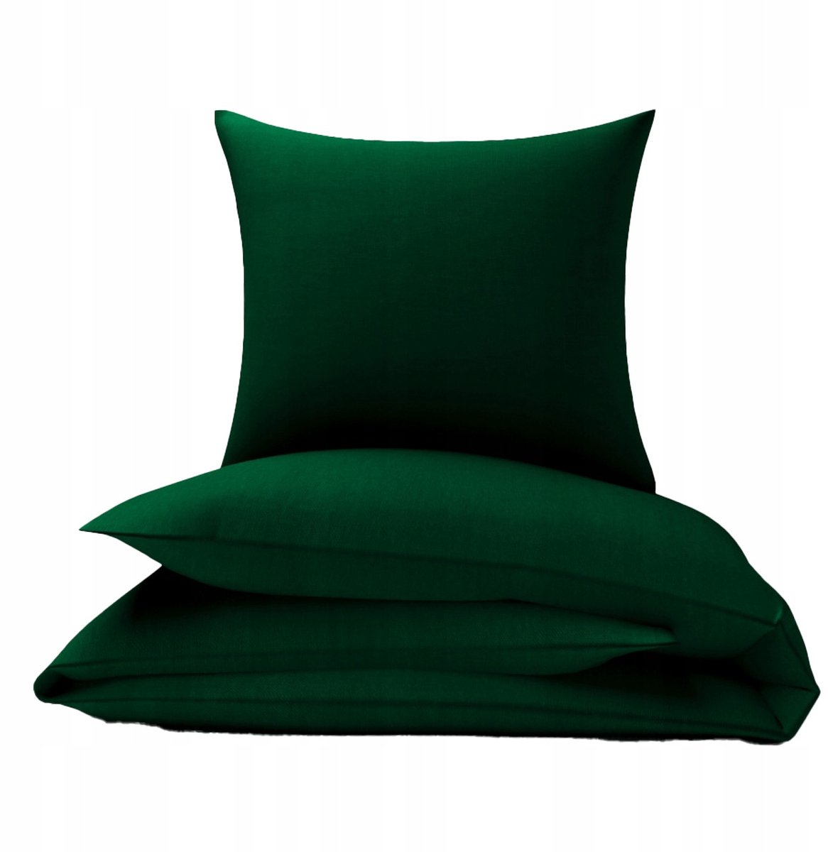Image of 100% Katoenen Dekbedovertrek 140x160cm - Flesgroen, Met Rits