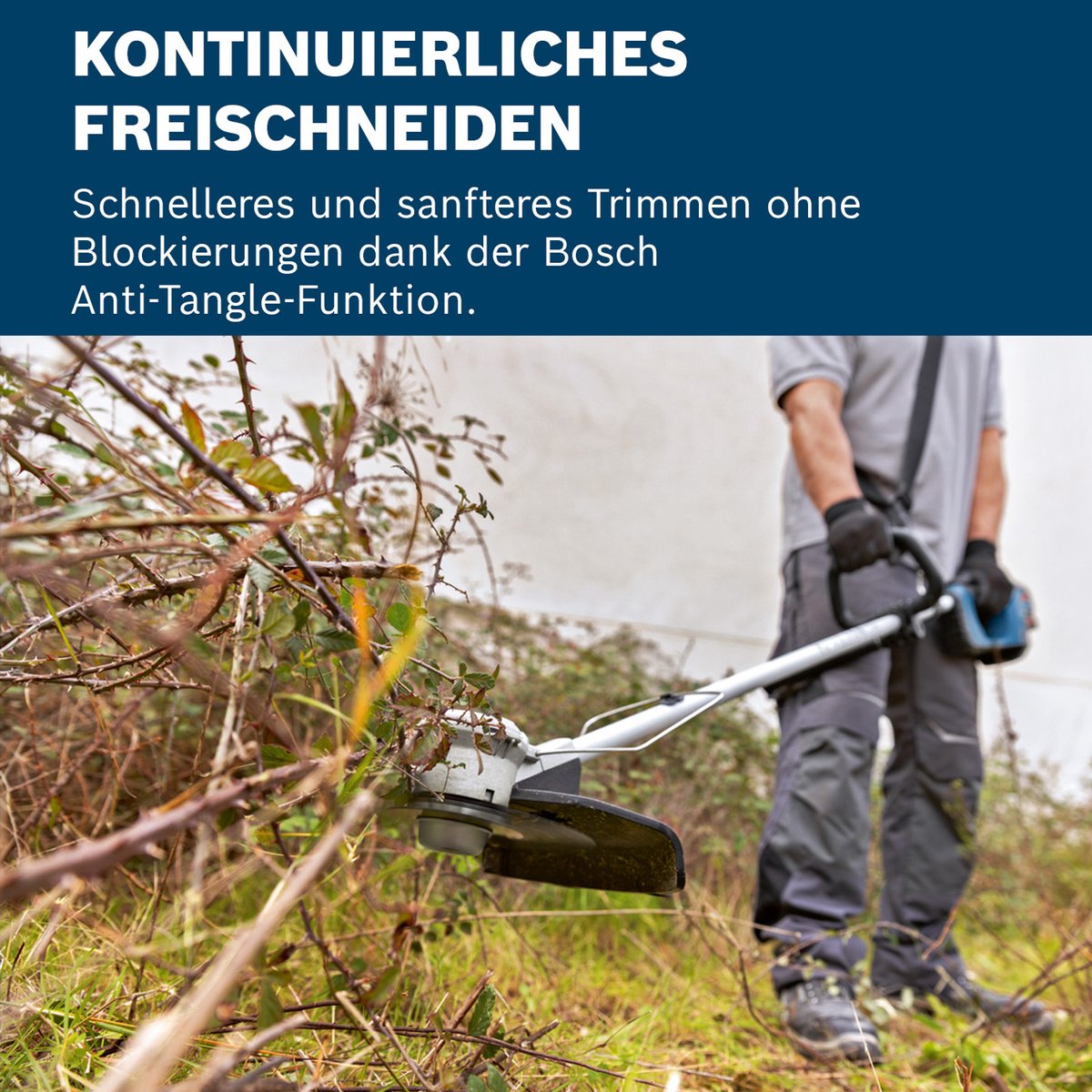 Bosch Professional GFR 18V-23 Cordless Brush Cutter in Box