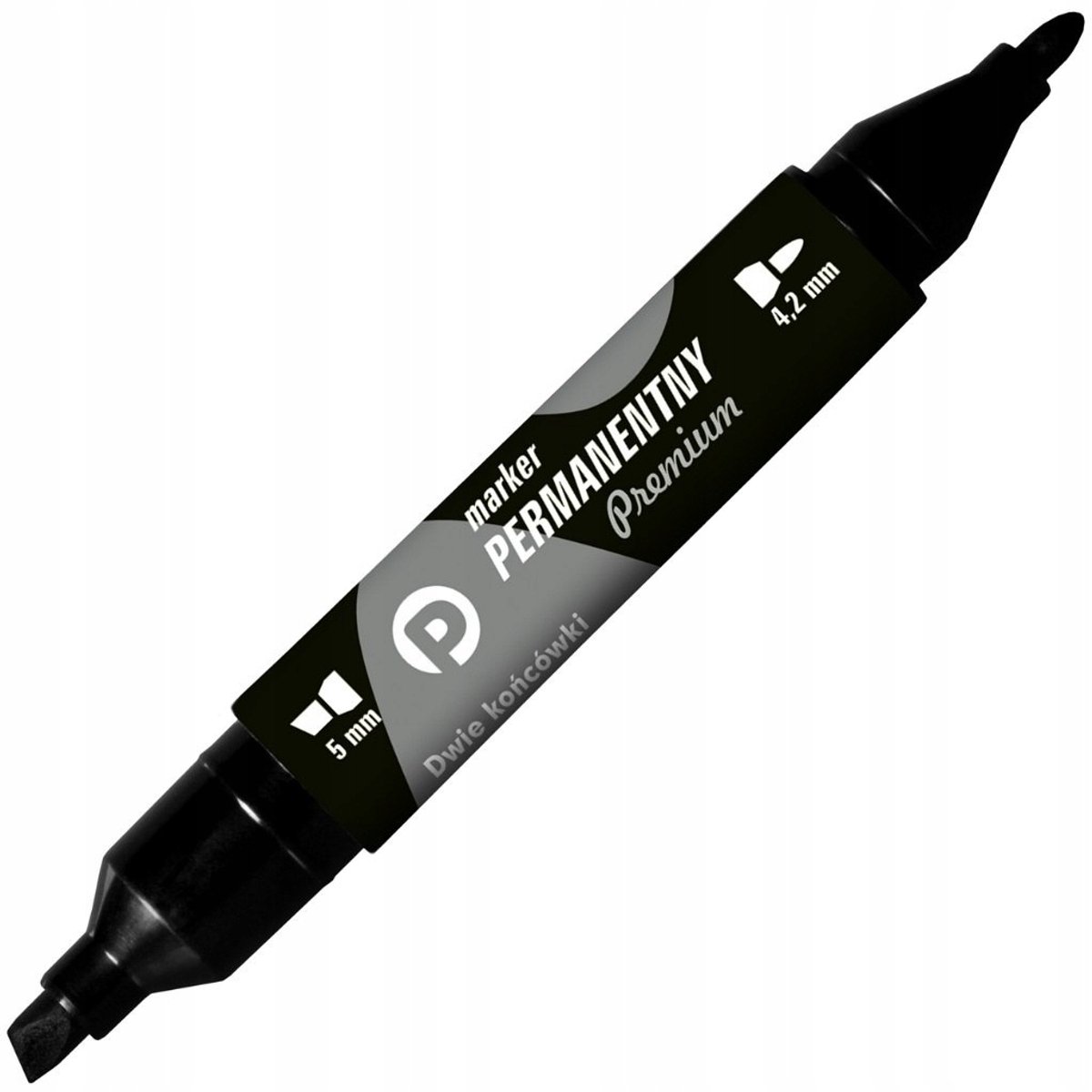 Tetis Permanent Marker Zwart - Dubbelzijdig - KM502-V2